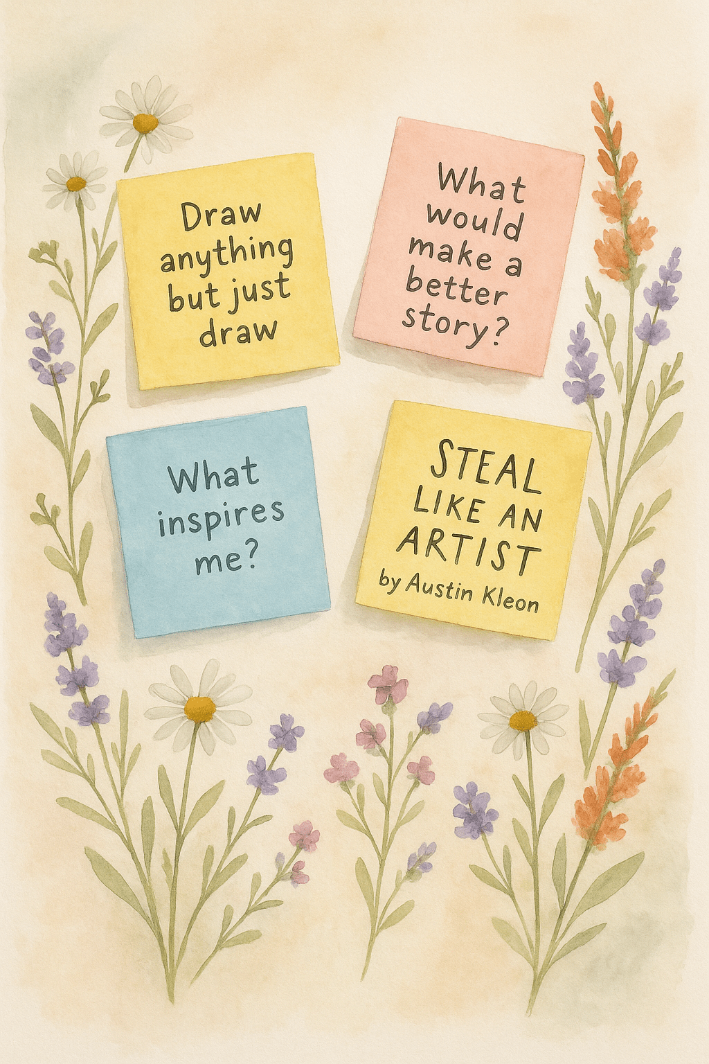 ✨ Sticky Notes, Creativity, and Permission to Steal: My Take on “Steal Like an&nbsp;Artist”